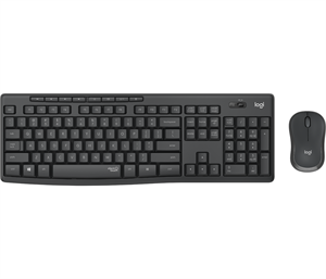 MK295 Silent Wireless Combo Desktop set, Graphite (Nordic)