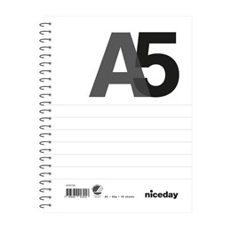 Kollegieblock Niceday A5 60g - Linjerat