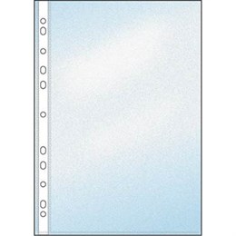 Plastficka A4 Premium 0,11 Klar 25st/fp
