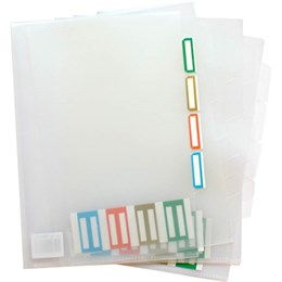 Sorteringsmapp PP A4 3-del transparent