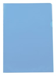 Plastmapp A4, Präglad 0,12 Blå 100st/fp