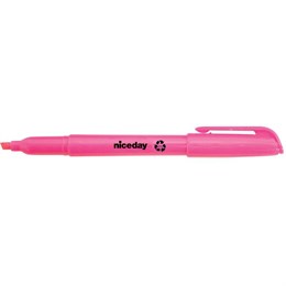 Överstrykningspenna Niceday Smal Rosa