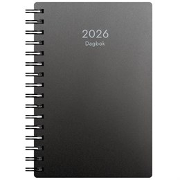 Kalender Dagbok plast svart 2025