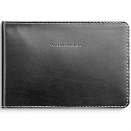 Veckokalendern skinn svart