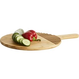 Skärbräda rund 42 cm Bambu