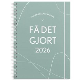 Kalender Få det gjort grön A5