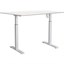 Elskrivbord höj- och sänkbart enmotorig vit/vit 1600 x 800 mm
