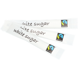 Sockerrör vit Fairtrade 3,5G
