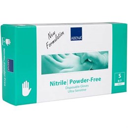 Handske Nitril Ultra-Sensitive puderfri S 100 st/fp