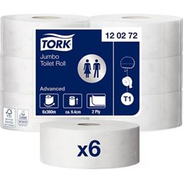 Tork Jumbo Advance Toalettpapper, T1 6x360m/fp