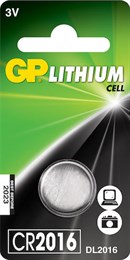 Batteri GP Lithium CR 2016
