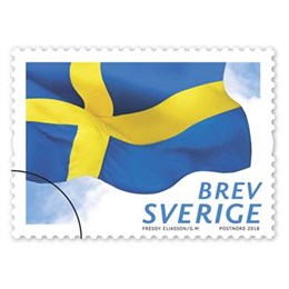Frimärke Svenska flaggan 100st/fp