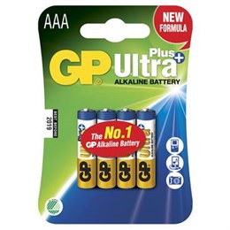 Batteri GP Ultra Plus AAA 4 st/fp