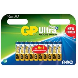 Batteri GP Ultra Plus AAA 10st/fp
