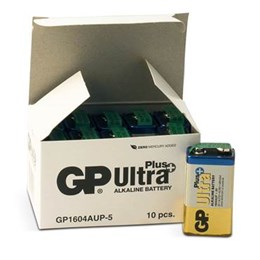 Batteri GP Ultra Plus 9V 10st/fp