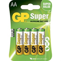 Batteri GP Super AA/LR6 4/fp
