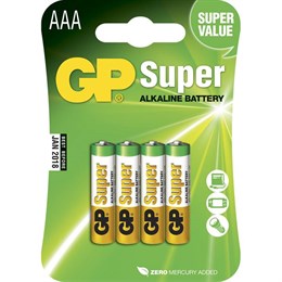 Batteri GP Super AAA/LR03 4/fp