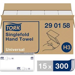 Tork Universal Singlefold Handduk, H3 4500/fp