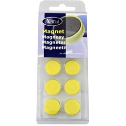 Magnet rund 16mm gul 10/fp.