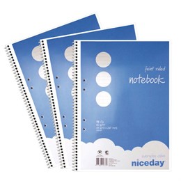 Kollegieblock Niceday A4 3-Pack - Linjerat