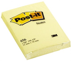 Post-it 656 51x76mm gul