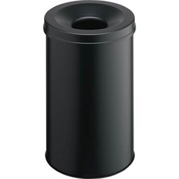 Papperskorg SAFE 30 liter svart