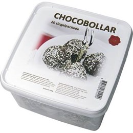 Chocobollar singelpackade 1kg 20-pack
