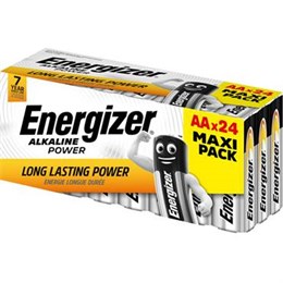Batteri Energizer Alkaliskt AA 24-pack