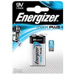 Batteri Energizer Max Plus Alkaliskt 9V