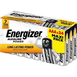 Batteri Energizer Alkaliskt AAA 24-pack