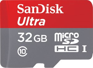 Minneskort Micro SDHC SanDisk 32 GB