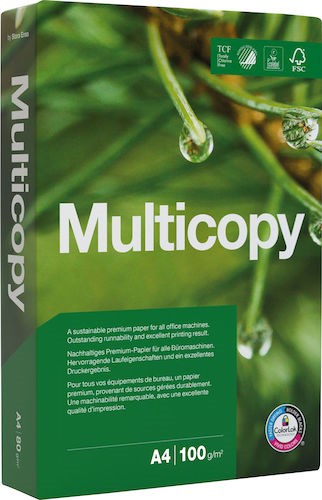 Papper Multicopy A4 100g 500/fp